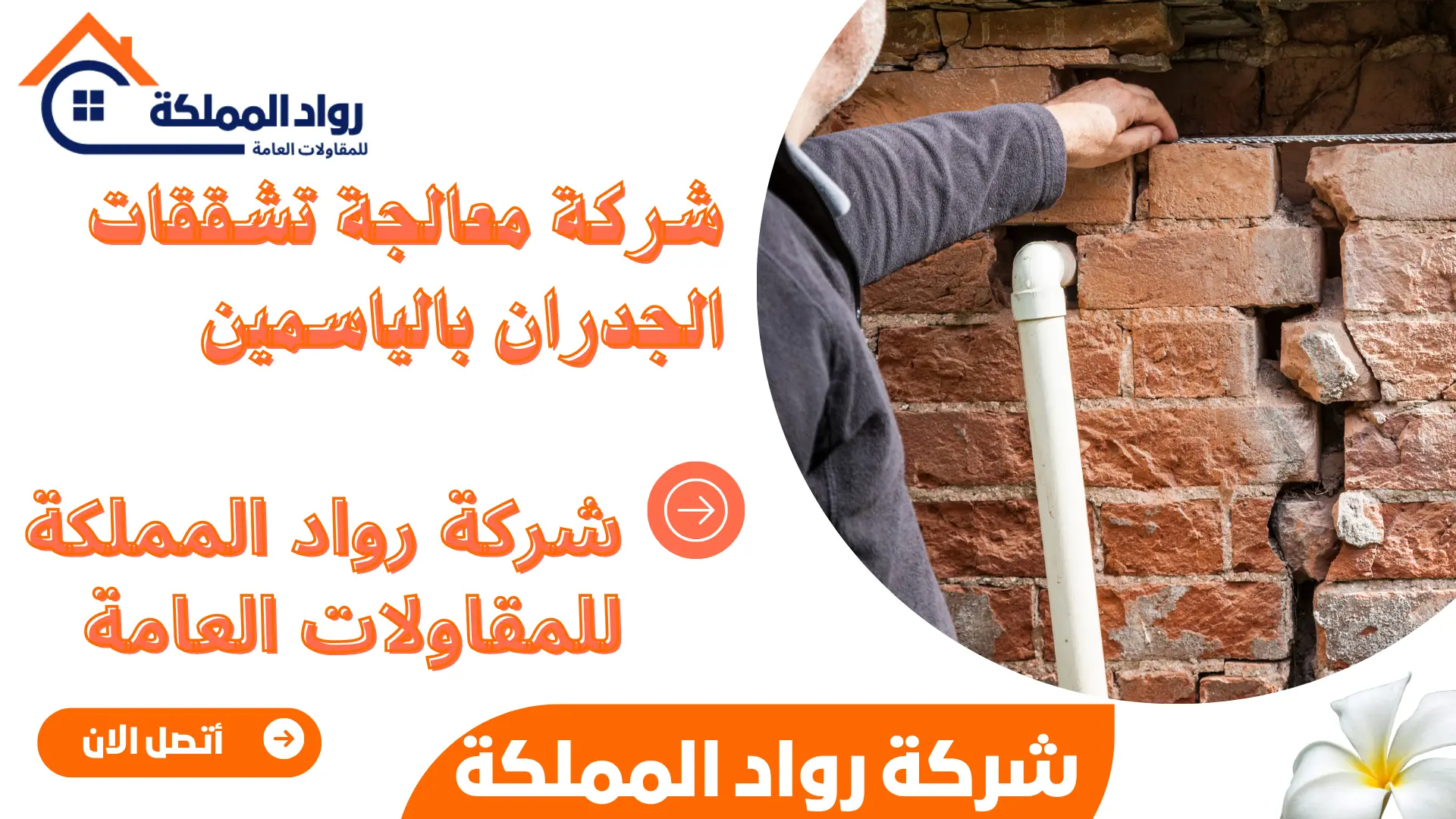 معالجة تشققات الجدران بالياسمين