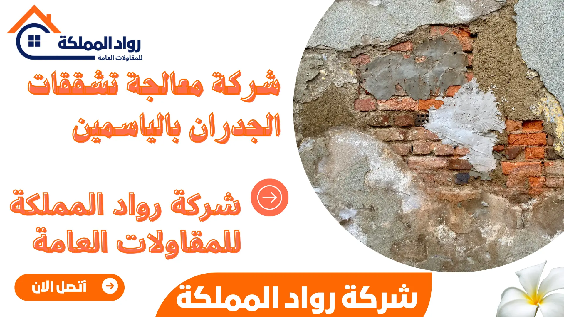 معالجة تشققات الجدران بالياسمين